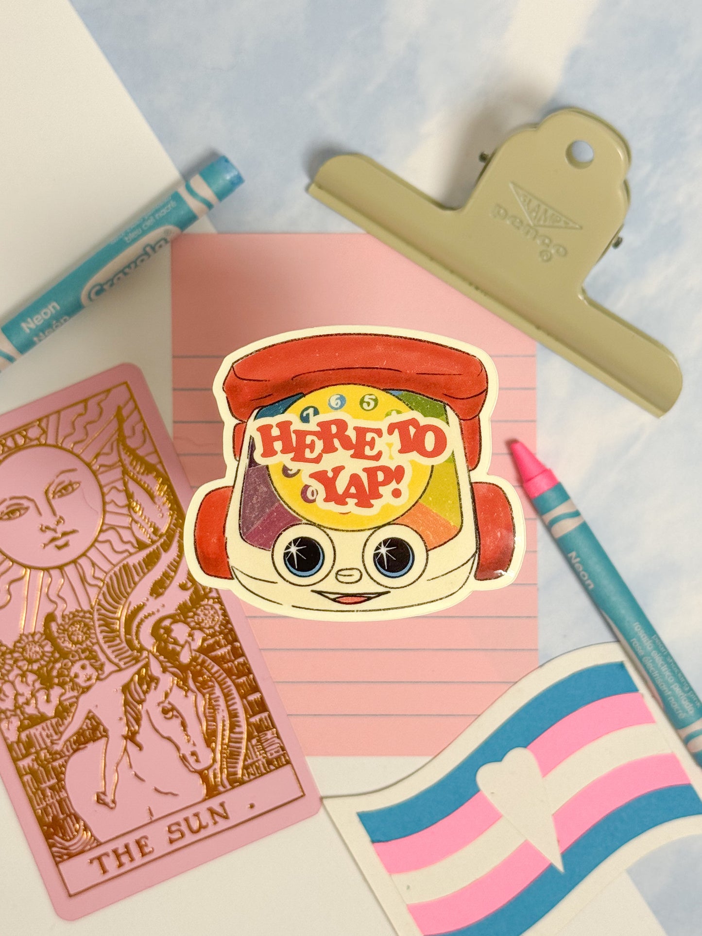Here to Yap Sticker
