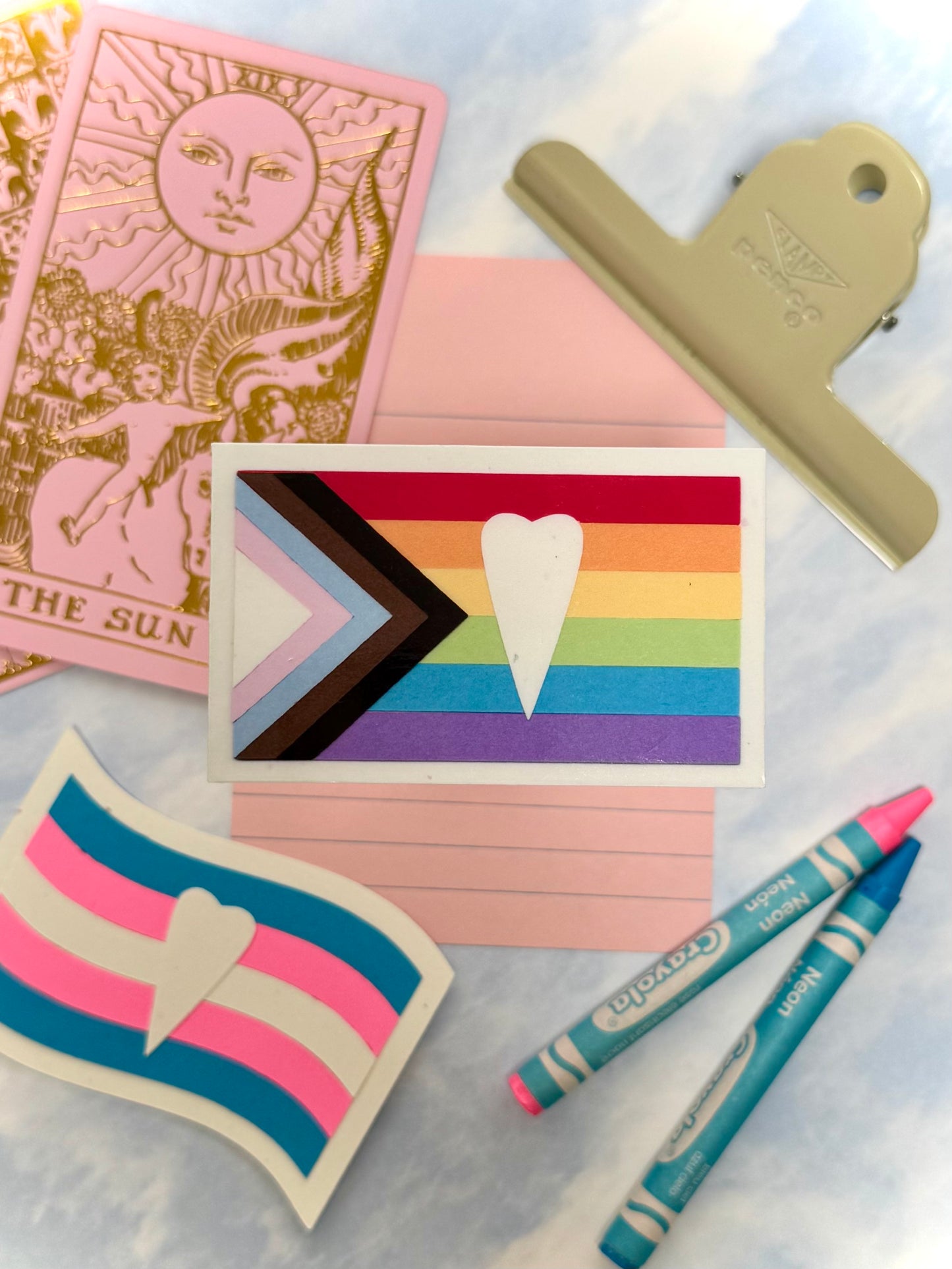 Equality Flag Paper Art Sticker
