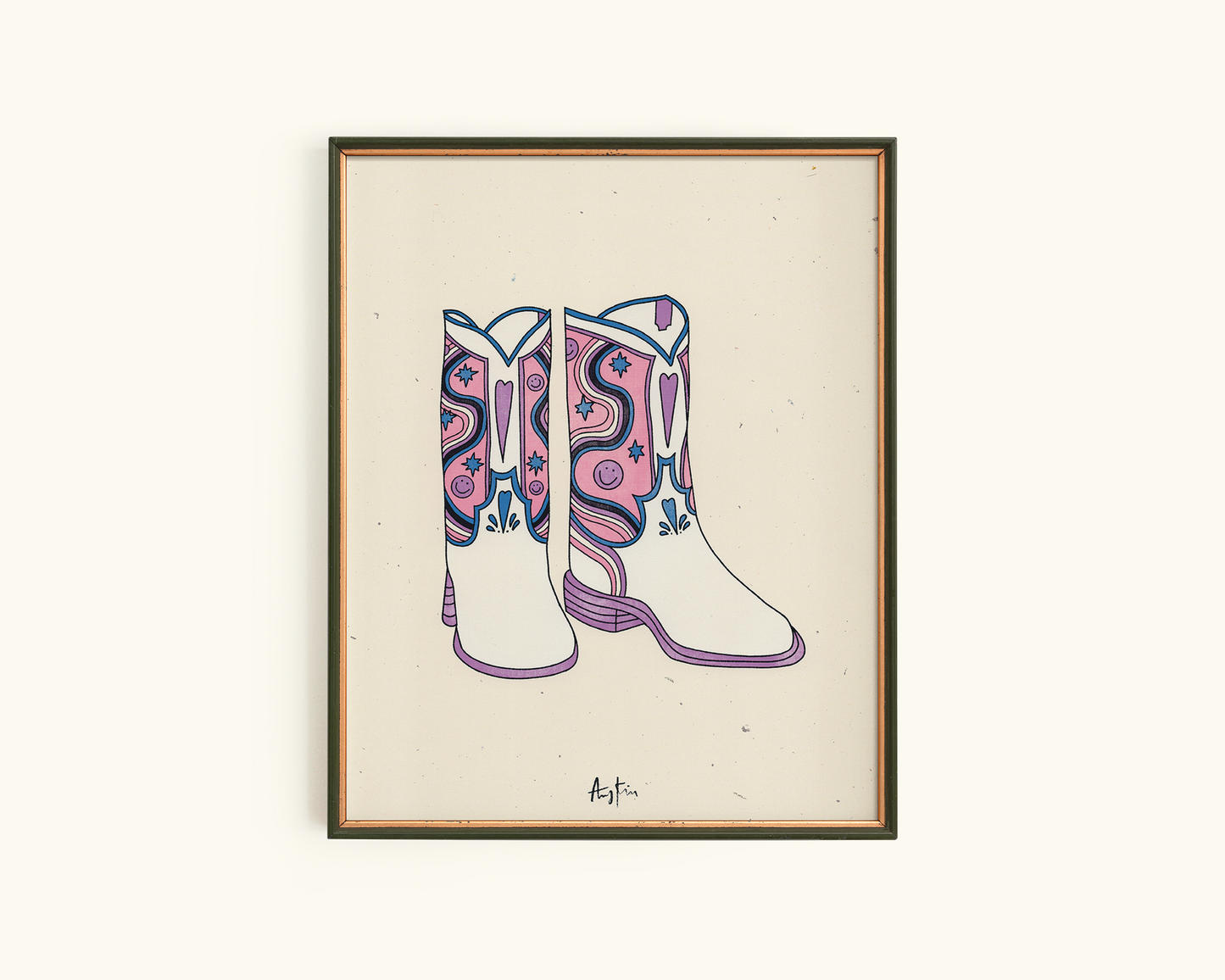 Genderfluid Pride Boot Print